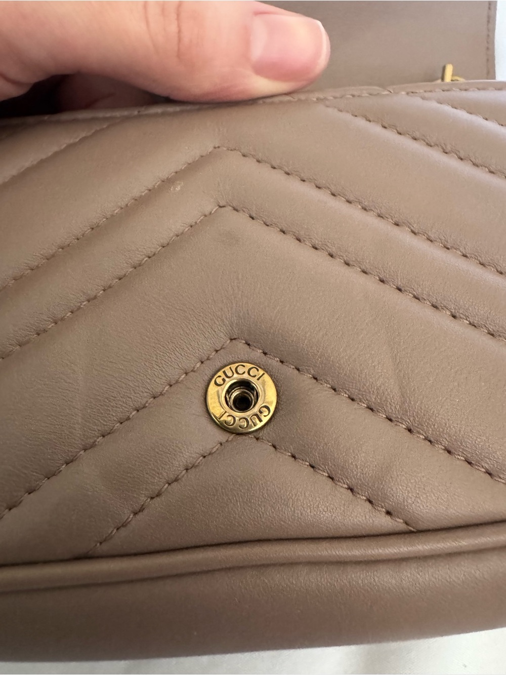 Gucci Calfskin Matelasse Super Mini GG Marmont Shoulder Bag - Picture 5 of 13